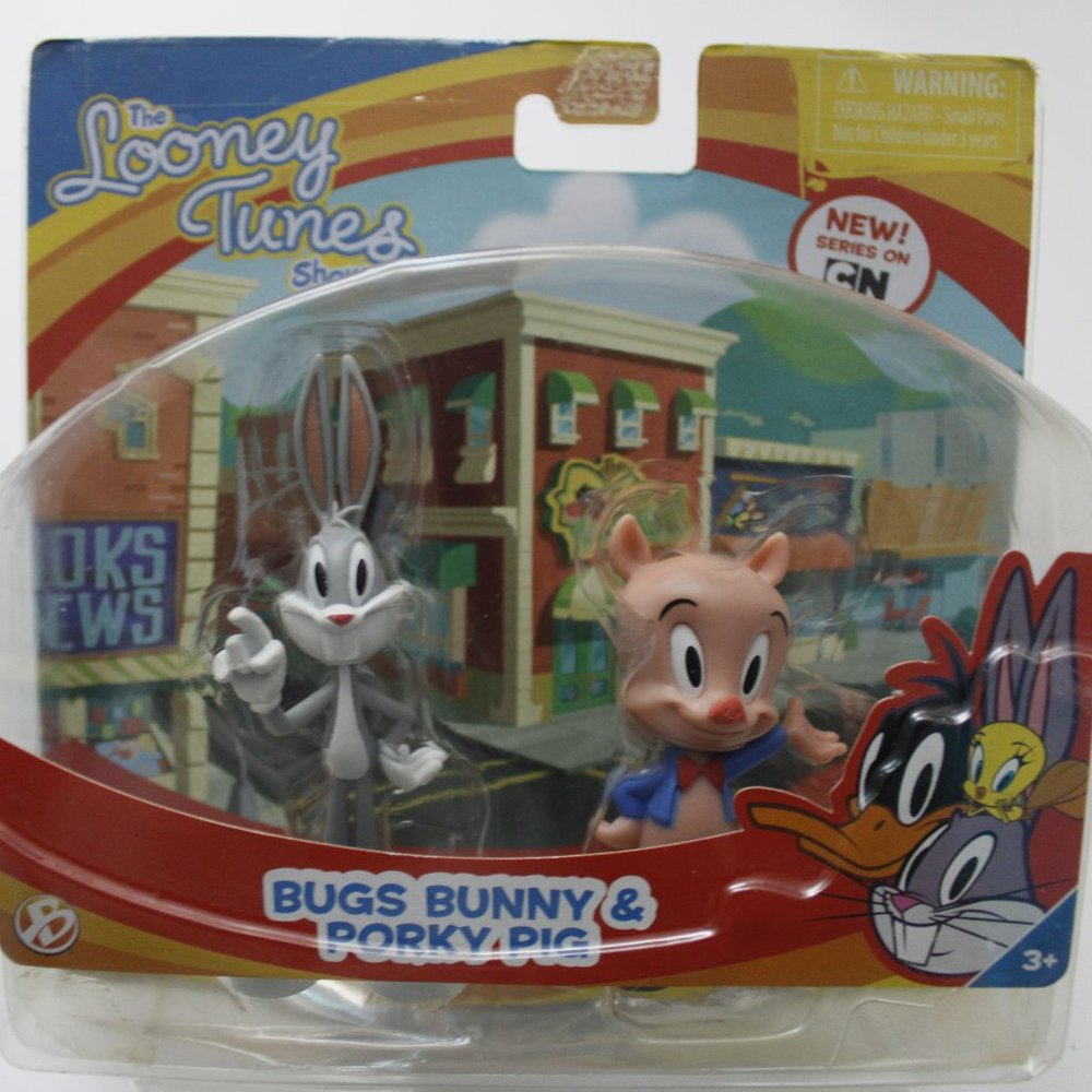 The Looney Tunes Show Bugs Bunny And Porky Pig Toy Figures Warner Brothers 2012